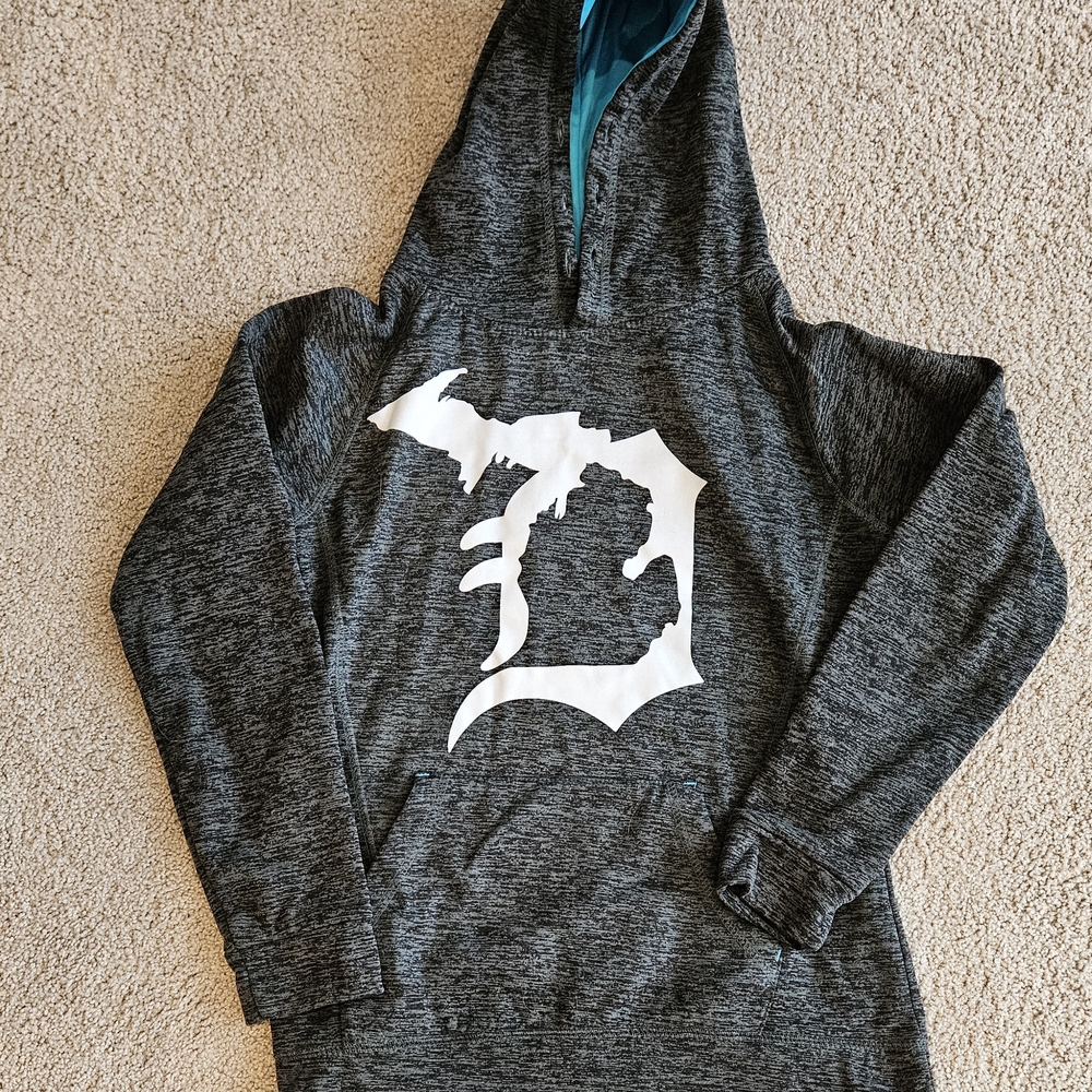 Womens Detroit Tigers Baseball Long Sleeve Pullover Sweatshirt. Size Small.